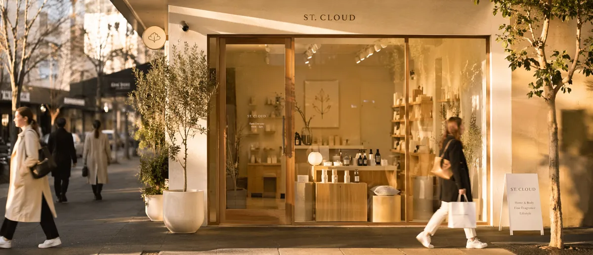 Small curated store exterior